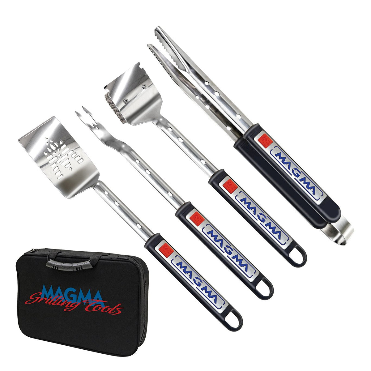 Magma A10-132T Telescoping Grill Tools Set, 5-Piece, 304 Marine Grade Stainless Steel