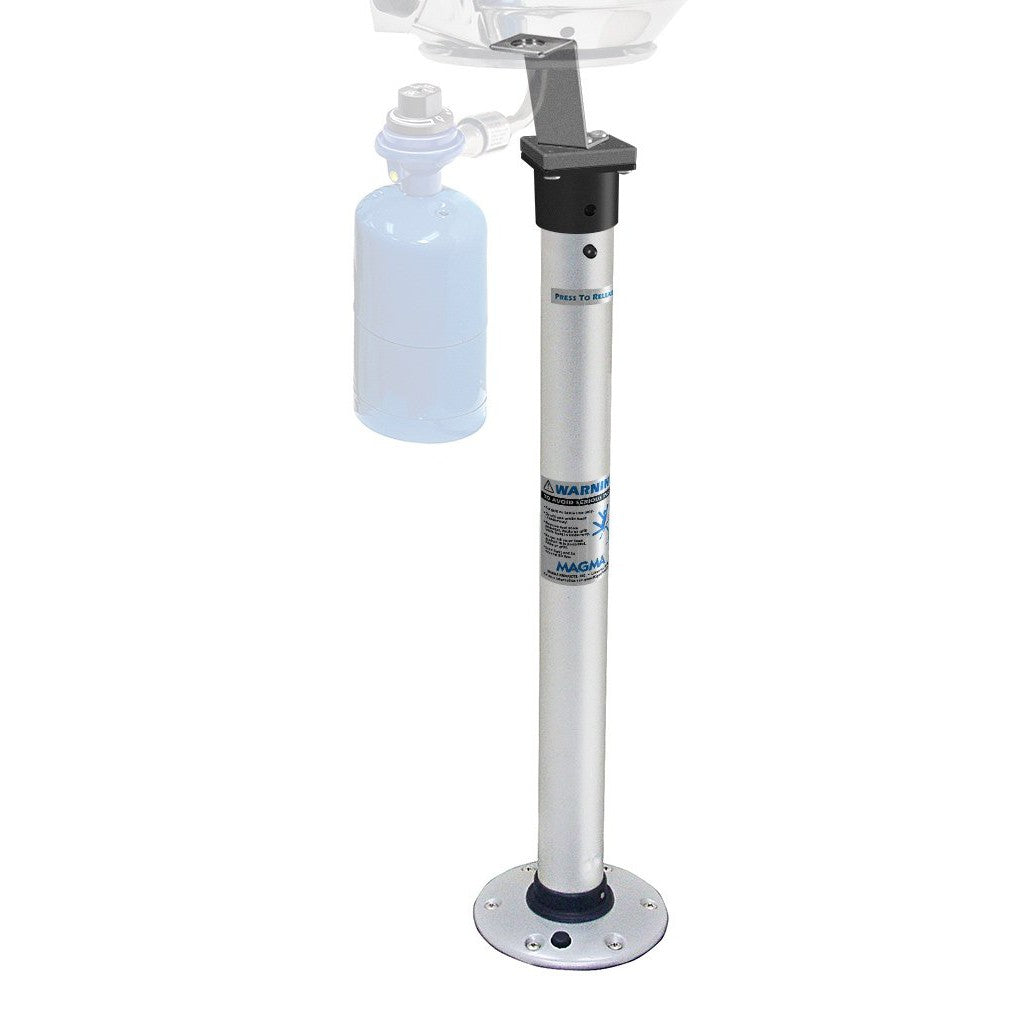 Magma Marine Kettle Double Locking Stowable Pedestal Mount, 28 Inch, A10-184