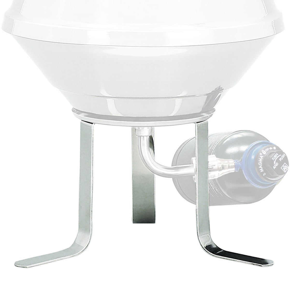 Magma A10-650 On-Shore Stand, Folding 304 Stainless Steel Grill Mount for Marine Kettle Grills