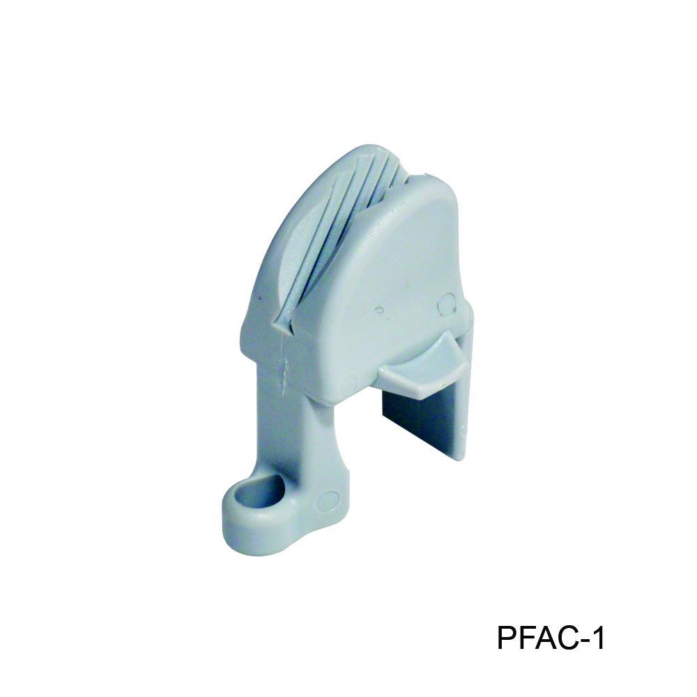 T-H Marine PFAC-1 Adjustable Tie-Down Clip - Gray, Fits 1.25 Inch Pontoon Rails, Pair