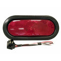 Anderson Oval Tail Light E421KR, Sealed Stop/Turn/Tail Lamp with Grommet and Plug, Red, 60 Series