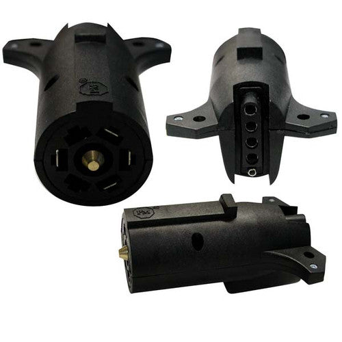 Anderson V5415 Trailer Wiring Harness Adapter, 7-Way Round Blade to 5-Way Flat Connector
