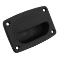 Attwood 2027-7 Flush Hatch Finger Pull, Black Propylene, Rectangular, 3-5/8 x 2-5/16 Inch