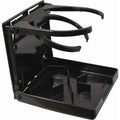 Attwood Dual Ring Drink Holder, Fold-Up Can and Mug Cooler, Black
