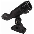 Attwood 5009-4 Heavy-Duty Adjustable Rod Holder with Combo Mount, Black