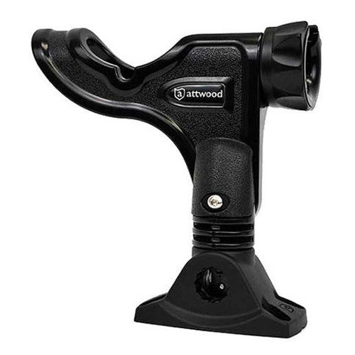 Attwood Pro Series Rod Holder 5010-4, Black Deck Mount with Combo Mount