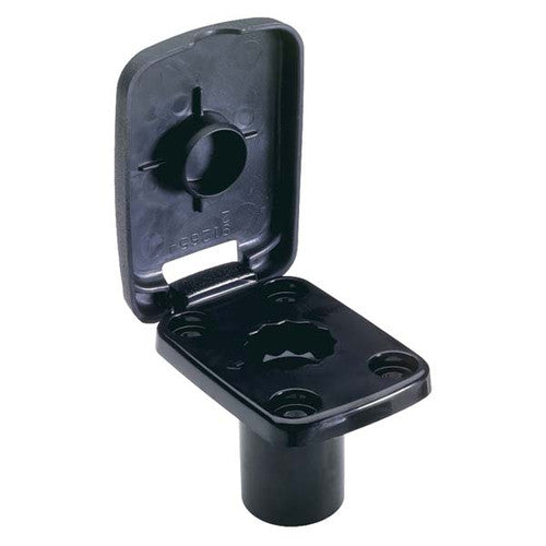 Attwood 5022-7 Black Flush Mount Base for Rod Holders