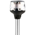 Attwood 7201-P-7 Fold-Down Incandescent Anchor/Masthead Navigation Light, 12 Inch Aluminum Pole, Black Composite Base