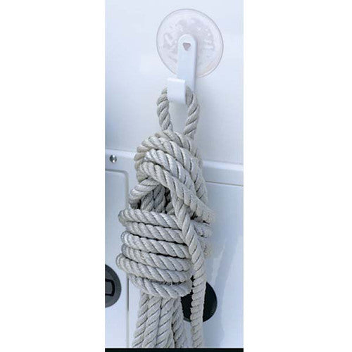 Boatmates Utility Hook, 2-Pack, Suction Mount Hook for Boat Cockpit, Cabin, or Flybridge