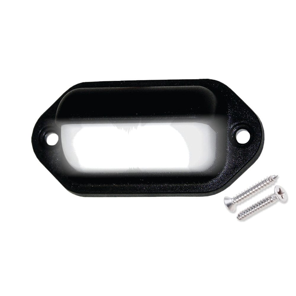 T-H Marine LED-51819 Companion Way LED Light - White Plastic Bezel, 2 White LEDs