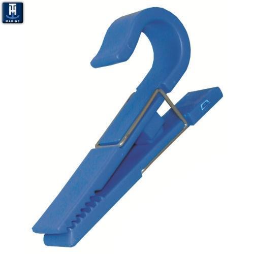 T-H Marine Aqua Utility Clips AUC-2PR, White, Fits Standard 7/8 Inch Rails, Pair