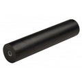 CE Smith 29560 Rubber Boat Trailer Side Roller, 12 Inch x 2-1/2 Inch, 1/2 Inch Shaft, Black