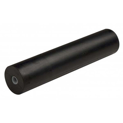 CE Smith 29560 Rubber Boat Trailer Side Roller, 12 Inch x 2-1/2 Inch, 1/2 Inch Shaft, Black
