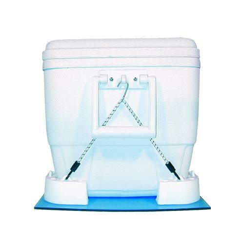 T-H Marine CMK-1 Cooler Mounting Kit, Corner Brackets and Hold Down Straps for Boat Coolers