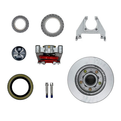 Dexter K71-890-00 3.5K Premier Disc Brake Kit, 10 Inch End Kit with Backing Plate