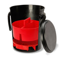 Shurhold One Bucket System, Black - 5-Gallon Bucket with Lid/Seat, Grate, and Caddy