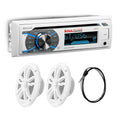 BOSS Audio Systems MCK508WB.6 Single-DIN Marine Bluetooth Stereo Package with 6.5 Inch Speakers and Antenna