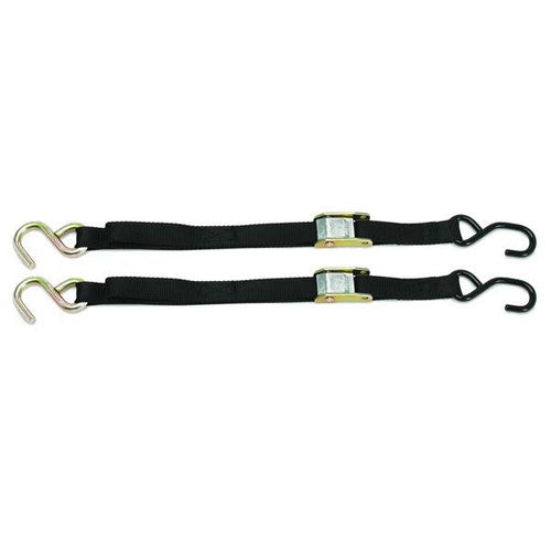 BoatBuckle Cam Buckle Transom Tie-Down, 1 Inch x 5.5 Feet, 1,200 lb Break Strength, Sold as a Pair