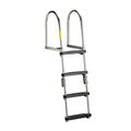 Garelick 12380 Premium Folding Pontoon Transom Boarding Ladder, 250 lb Capacity
