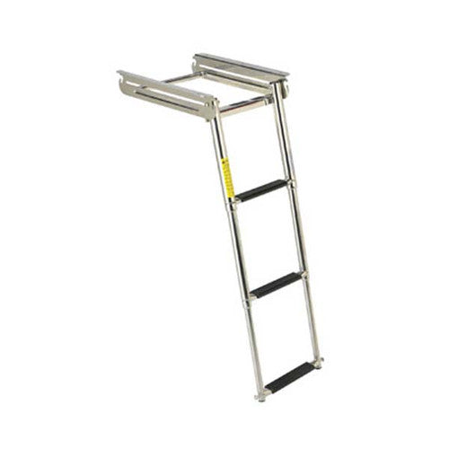 Garelick Under Platform Sliding Ladder, 3-Step Stainless Steel, 19643