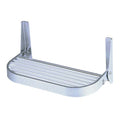 Garelick Rounded White Vinyl Footrest, Part No. 27316, 15 x 8.25 x 7.5 Inch Boat Helm Footrest