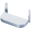 Garelick Rounded White Polymer Footrest, 7.5 x 15 x 8.25 Inch, Aluminum and HDPE