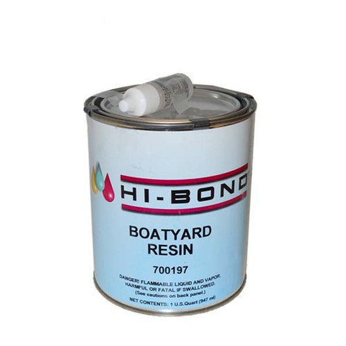Hi-Bond Polyester Resin with Hardener - Wax-Free Fiberglass Repair Resin, Available in Quart to 1 Gallon