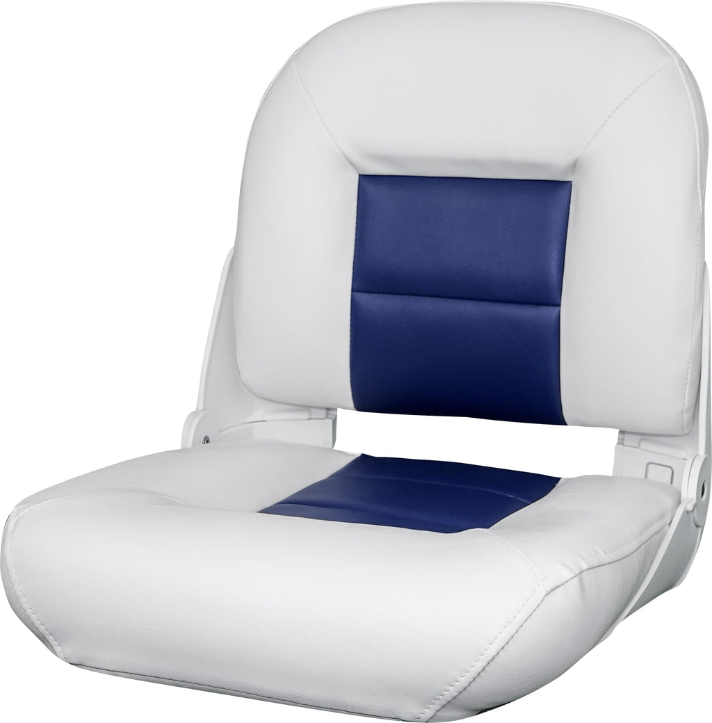 Tempress Navistyle Hi-Back Folding Boat Seat - Tan/Sand or White