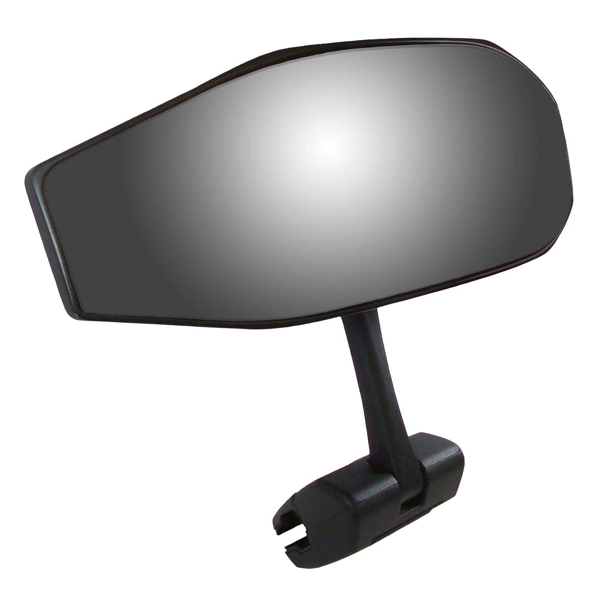 CIPA Concept II Convex Marine Mirror, 4 x 8 Inch, Universal Windshield Mount - Available in Black or White