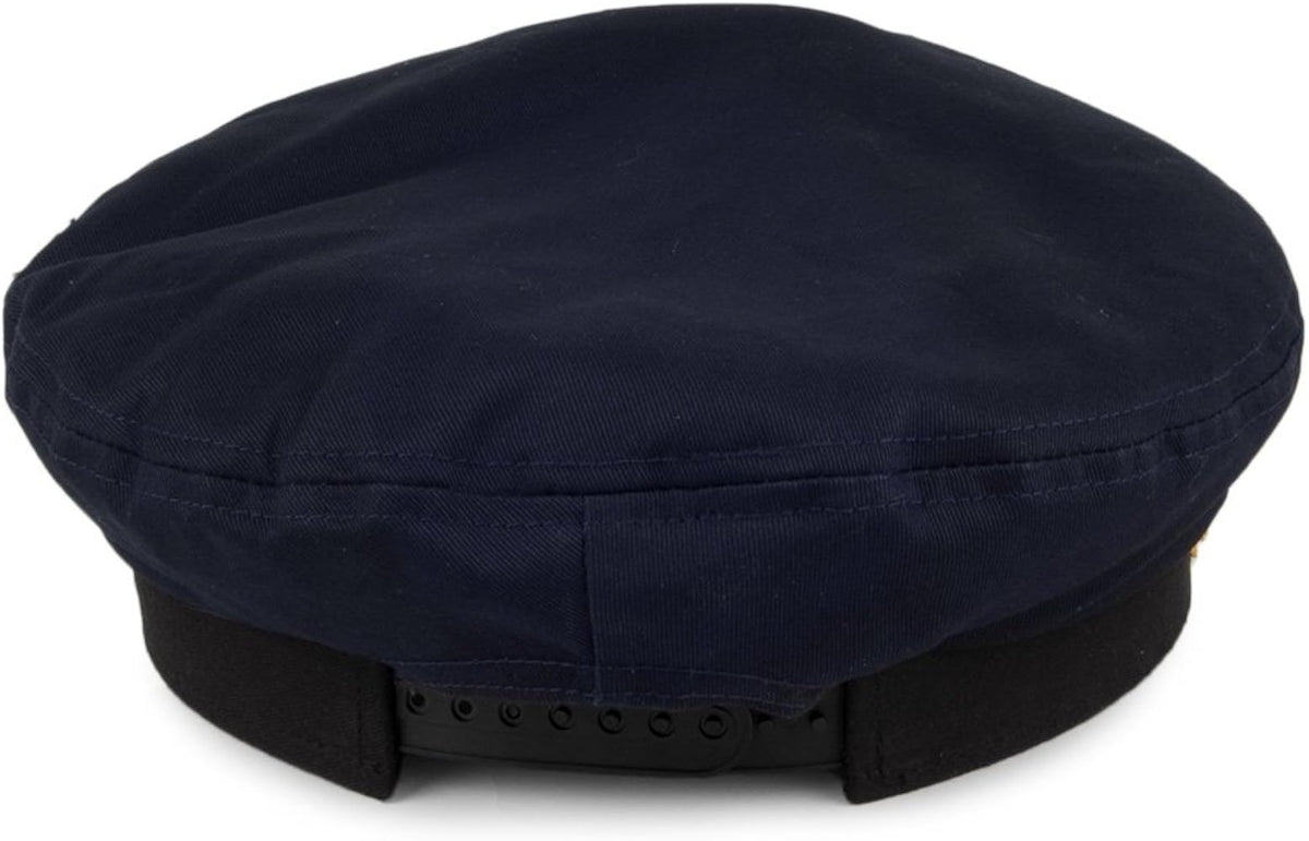 Village Hat Shop Yacht Cap - Classic Nautical Captain's Hat, White or Navy