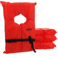 Full Throttle Adult Nylon Life Jacket - USCG Type III Approved, Red, Available in 2XL/4XL to 4XL/7XL