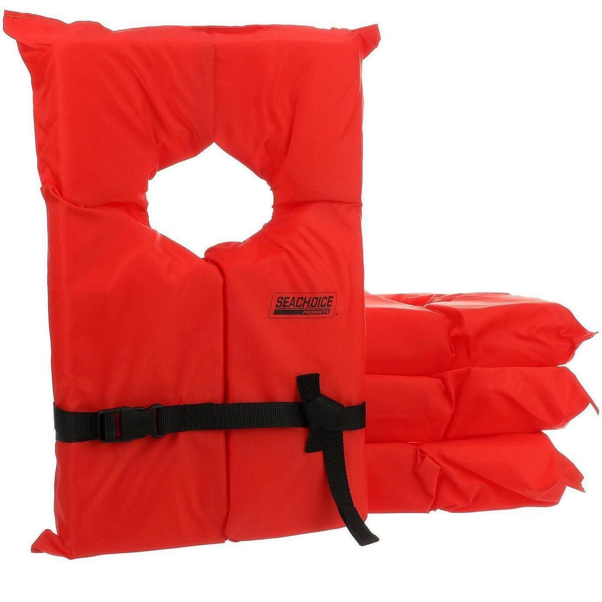 Full Throttle Adult Nylon Life Jacket - USCG Type III Approved, Red, Available in 2XL/4XL to 4XL/7XL