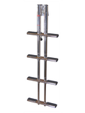 JIF Marine IBD4 4-Step Sport/Diver Ladder, Dual Post Mount