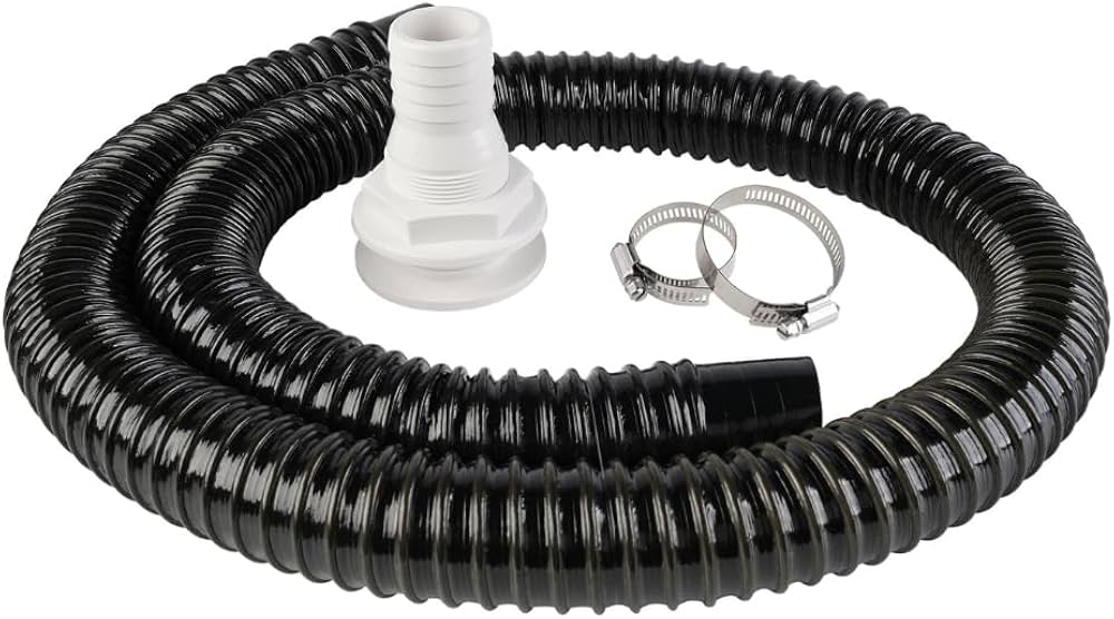 MPI Products Poly Bilge Pump Hose, Cuffed Ends, 6 Feet - Available in 3/4" to 1-1/8"