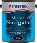 Interlux Micron Navigator Ablative Antifouling Bottom Paint - Available in White and Black, 1 Quart