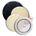 Beckson Marine Round Access Deck Plate Cover, 6-1/2" OD (Fits 5-1/8" Holes) - White or Black