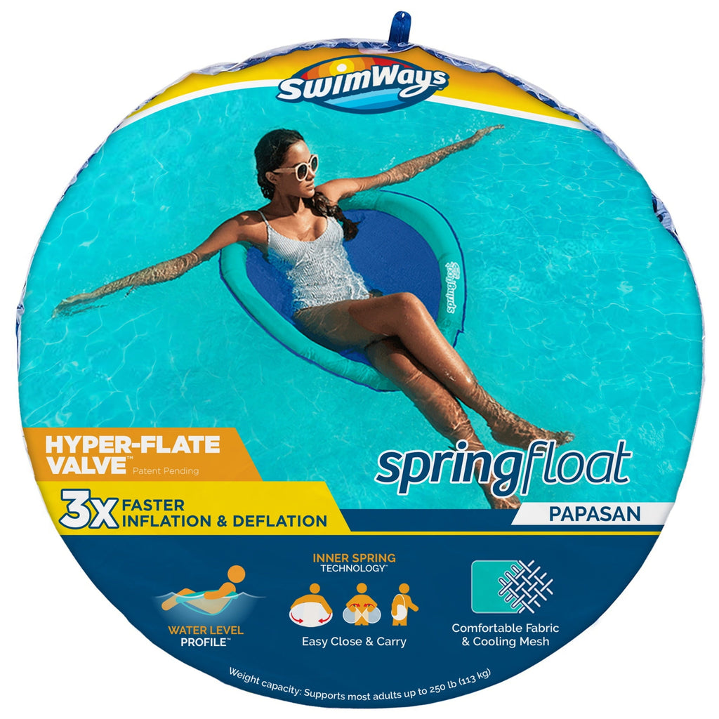 SwimWays Premium Spring Float Papasan Pool Lounger - Available in Papasan Lounger and Papasan Float Styles