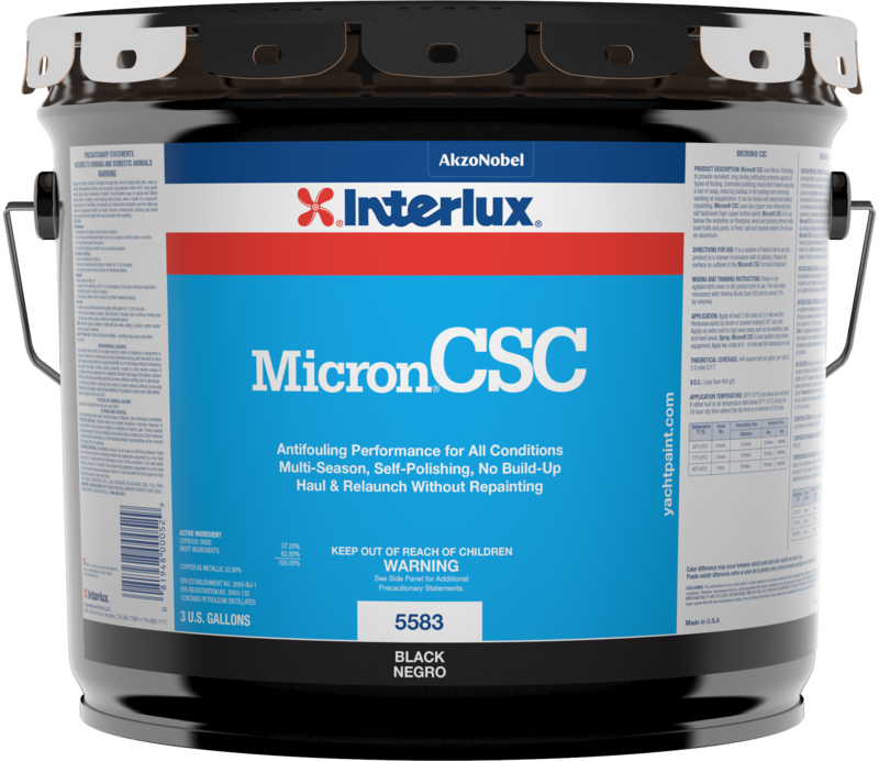 Interlux Micron CSC Ablative Antifouling Bottom Paint - Available in Green or Red, 1 Gallon