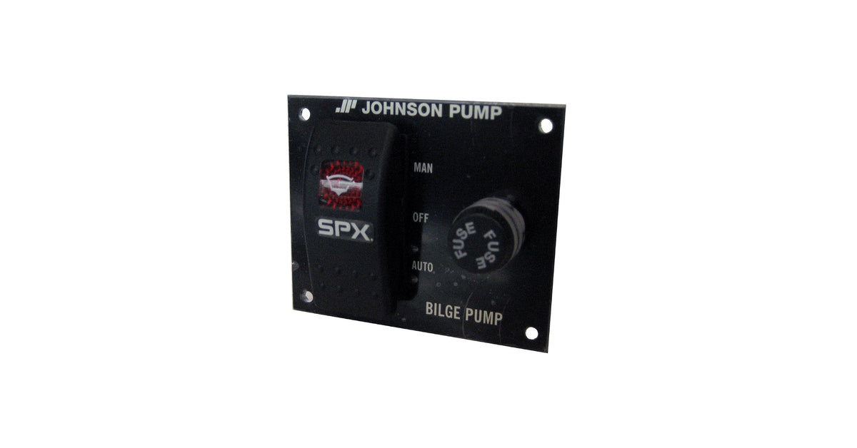 Johnson Pump 82044 Bilge Pump Switch Control Panel, 3-Way 12V Manual-Off-Automatic