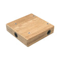 Whitecap Industries 60326 Teak Outboard Motor Mounting Bracket - Fits 7/8 or 1 Inch Rails, Motors up to 12 HP