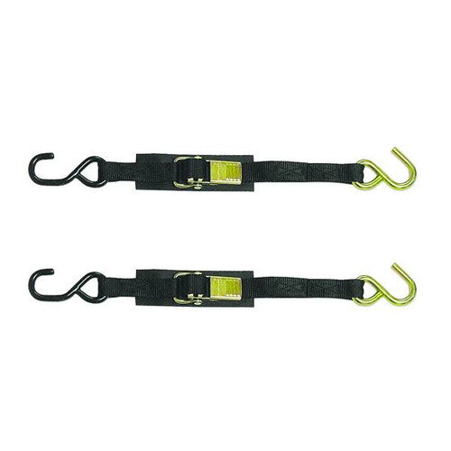 Boat Buckle Kwik-Lok Transom Tie-Down, 1 Inch x 4 Feet, Pair