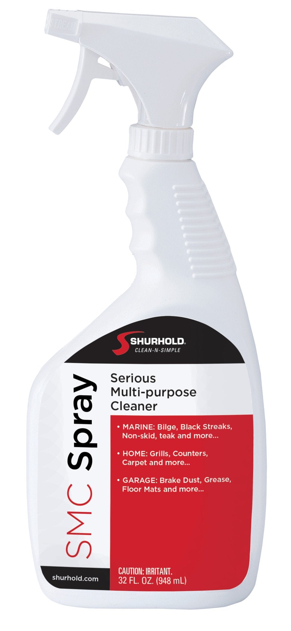 Shurhold Serious Multipurpose Cleaner (SMC) YBP-0305, 32 oz Bleach-Free Boat and RV Cleaner for Vinyl, Fiberglass, Non-Skid and Teak