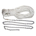 Lewmar Anchor Rode, 5 ft 1/4 inch G4 Chain and 100 ft 1/2 inch Nylon Rope with 5/16 inch Shackle