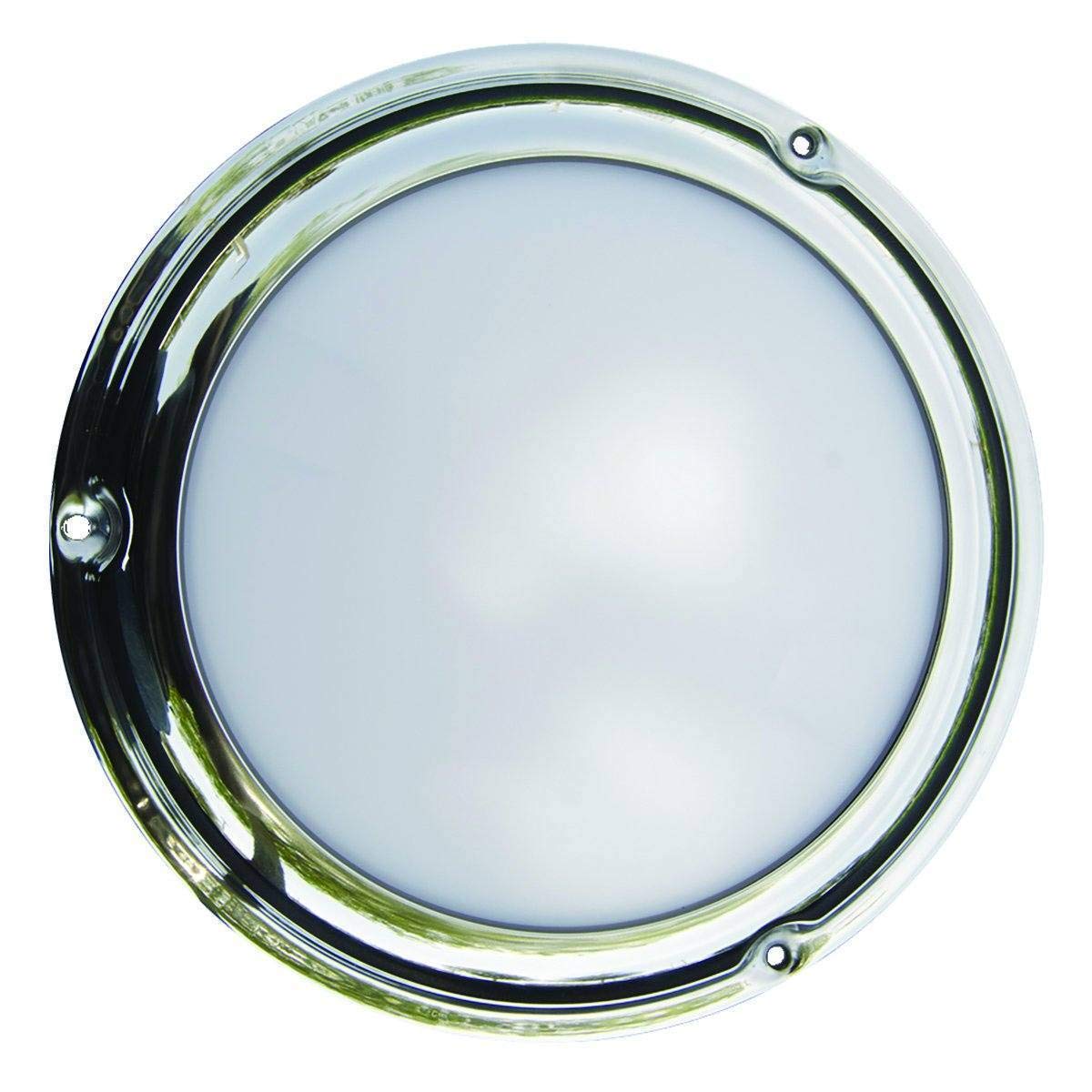 T-H Marine LED-33251 Low Profile LED Dome Light, Stainless Steel Bezel, Red/White Combo, IP67 Waterproof