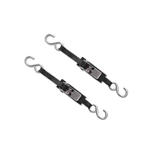 Boat Buckle Stainless Steel Ratchet Transom Tie-Down, 1 Inch x 3.5 Feet, Sold in Pairs