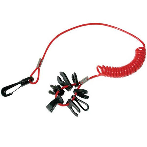 Airhead BKS-6 Outboard Kill Switch Keys with Lanyard, Fits BRP, Johnson, Evinrude, Mercury, Yamaha, Honda, Tohatsu, Nissan, Suzuki
