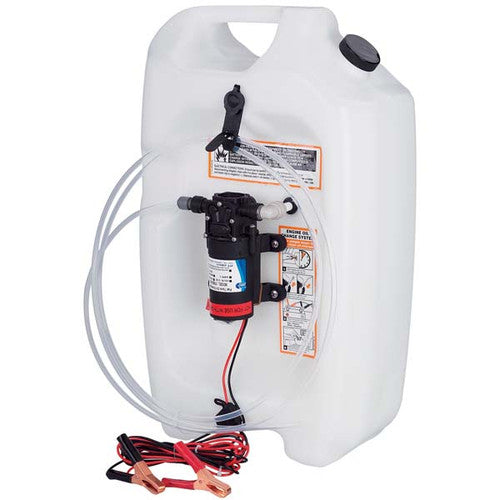 Jabsco 17860-2012 Flat Tank 12V Marine Oil Change System, 3.5 Gallon Diaphragm Pump