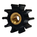 Jabsco 10-Blade Impeller 9200-0023-P, Nitrile with Brass Insert, 1-9/16 Inch Diameter