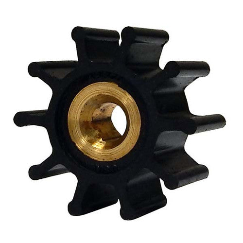 Jabsco 10-Blade Impeller 9200-0023-P, Nitrile with Brass Insert, 1-9/16 Inch Diameter