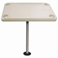 JIF Marine DSHKF Rectangular Ivory Boat Table Kit, 26 x 28 x 16 Inches